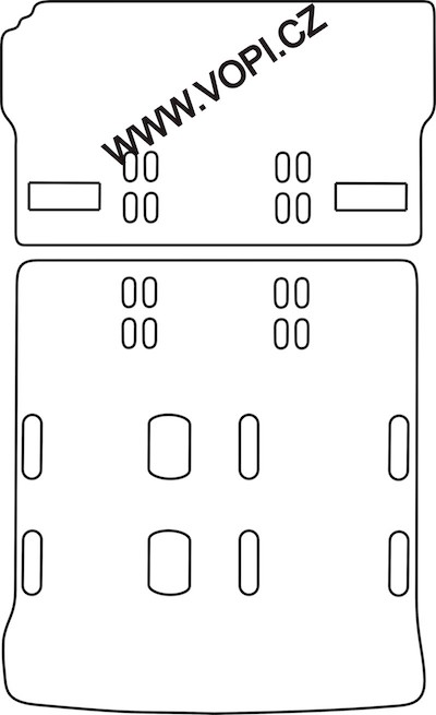 Autokoberce Fiat Ulysse 1995 - 08/2002 zadní sada Perfectfit (1314)